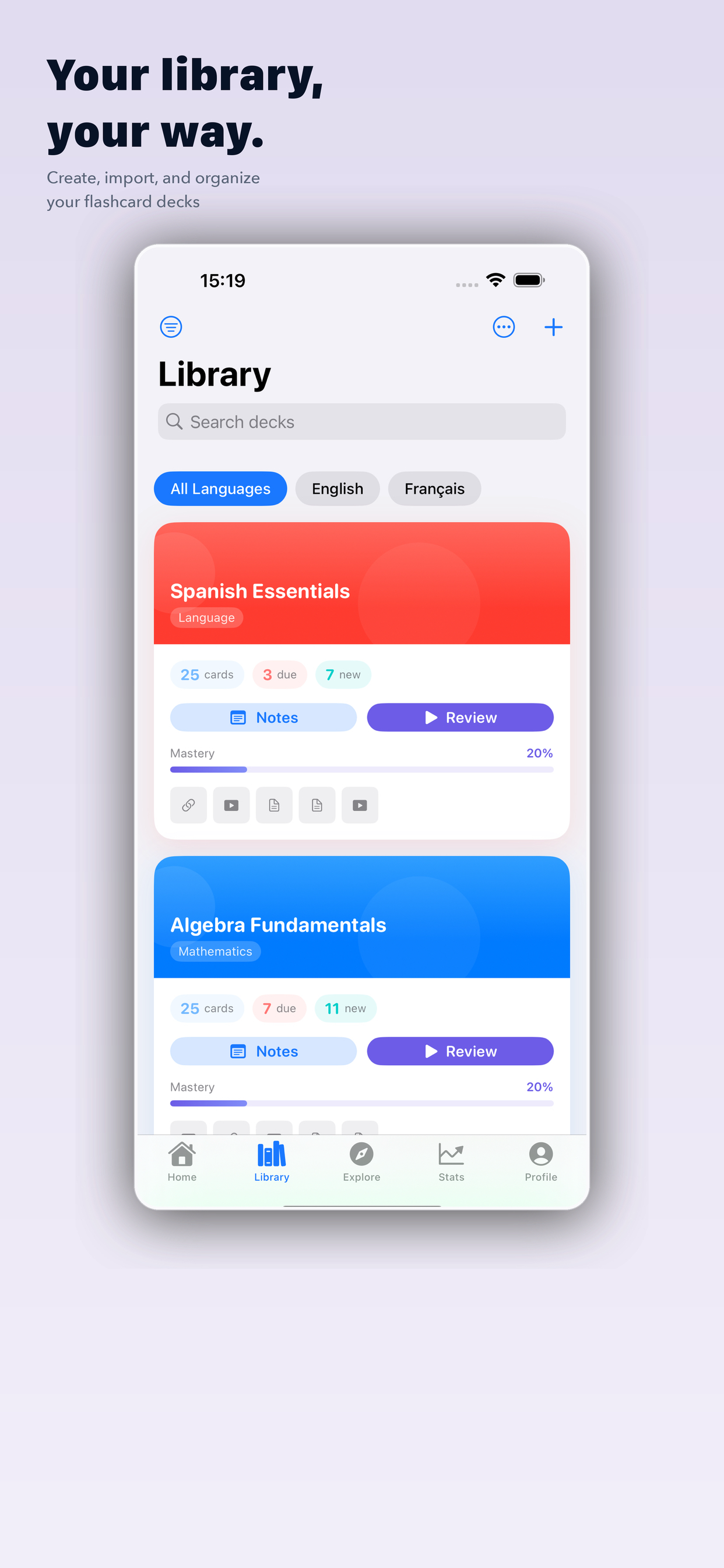 Rappelia: Smart Flashcards screenshot 4