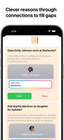 Clever Contacts: Talk to Edit screenshot