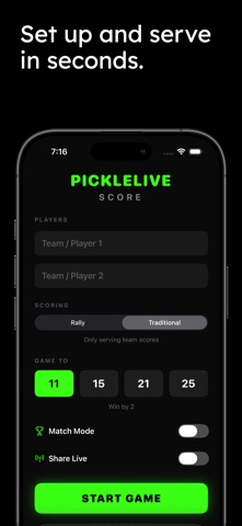 PickleLive: Keep Score iPhone screenshot
