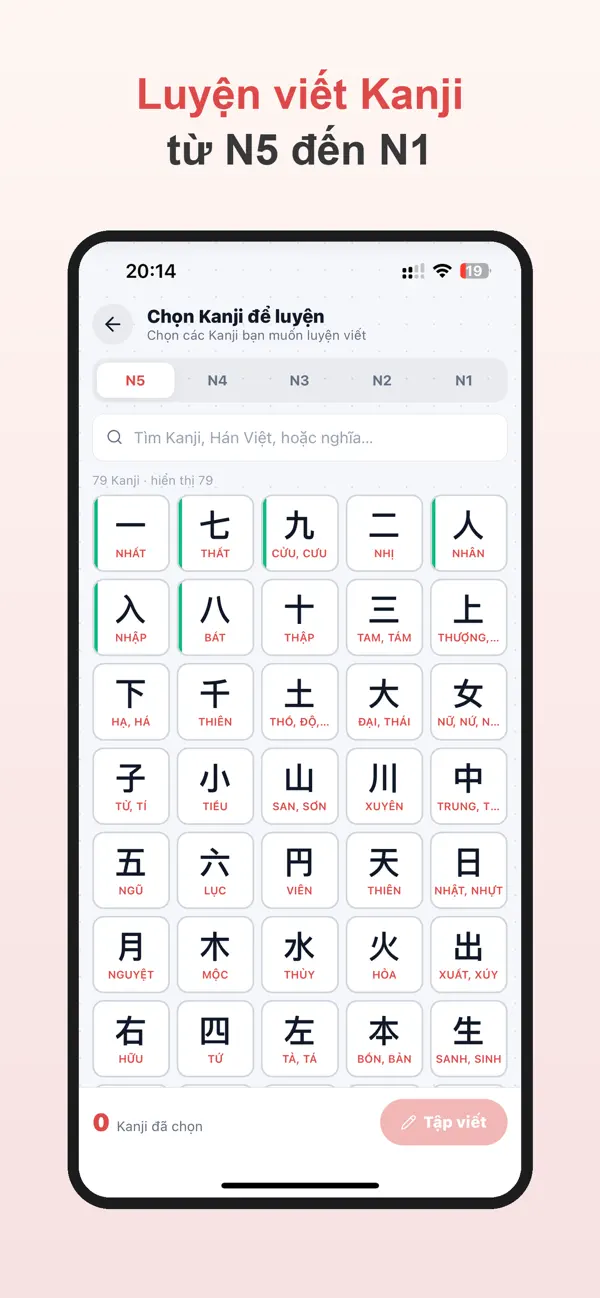 Screenshot #1 pour Nhật Ngữ Shourai