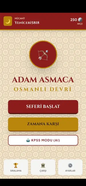 Osmanlı Eğitici Tarih Oyunu screenshot 1