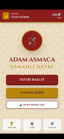Osmanlı Eğitici Tarih Oyunu app screenshot