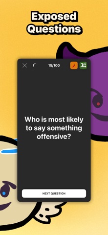 100 Questions • Party Exposed iPhone screenshot