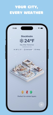 Suni - your city, all weathers iPhone screenshot