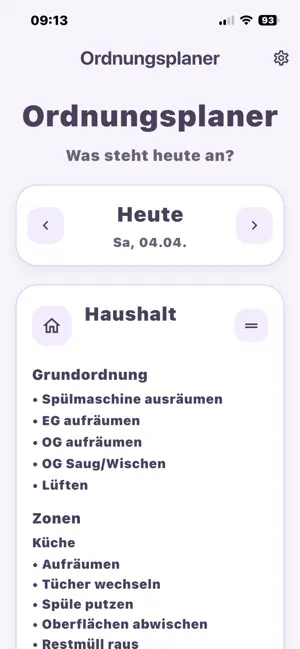 Ordnungsplaner screenshot 2