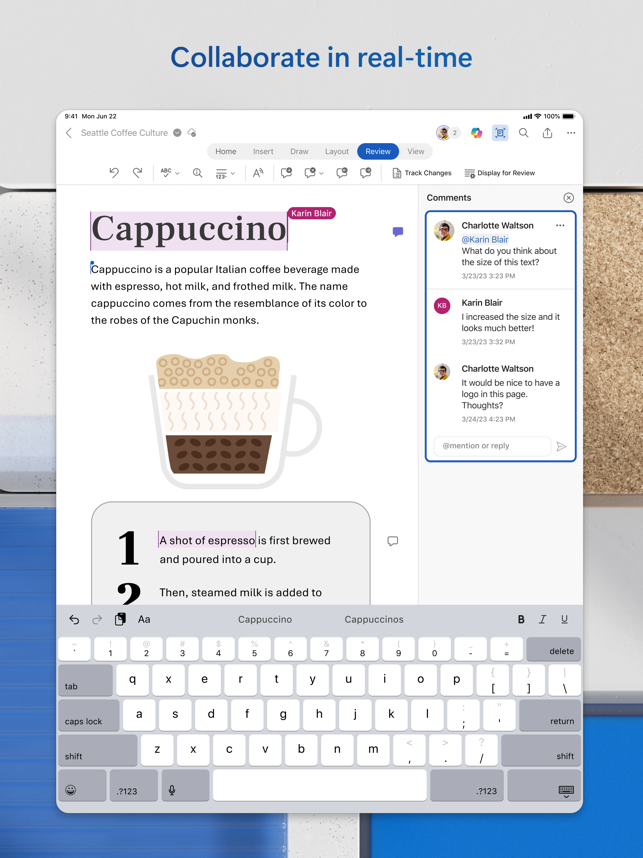 ‎Microsoft Word Screenshot