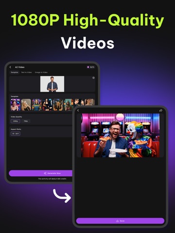 Pixie: AI Photo & Video Editor iPad screenshot
