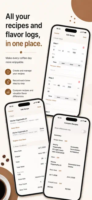 CoffeaNote: Coffee Brew Timer screenshot 3