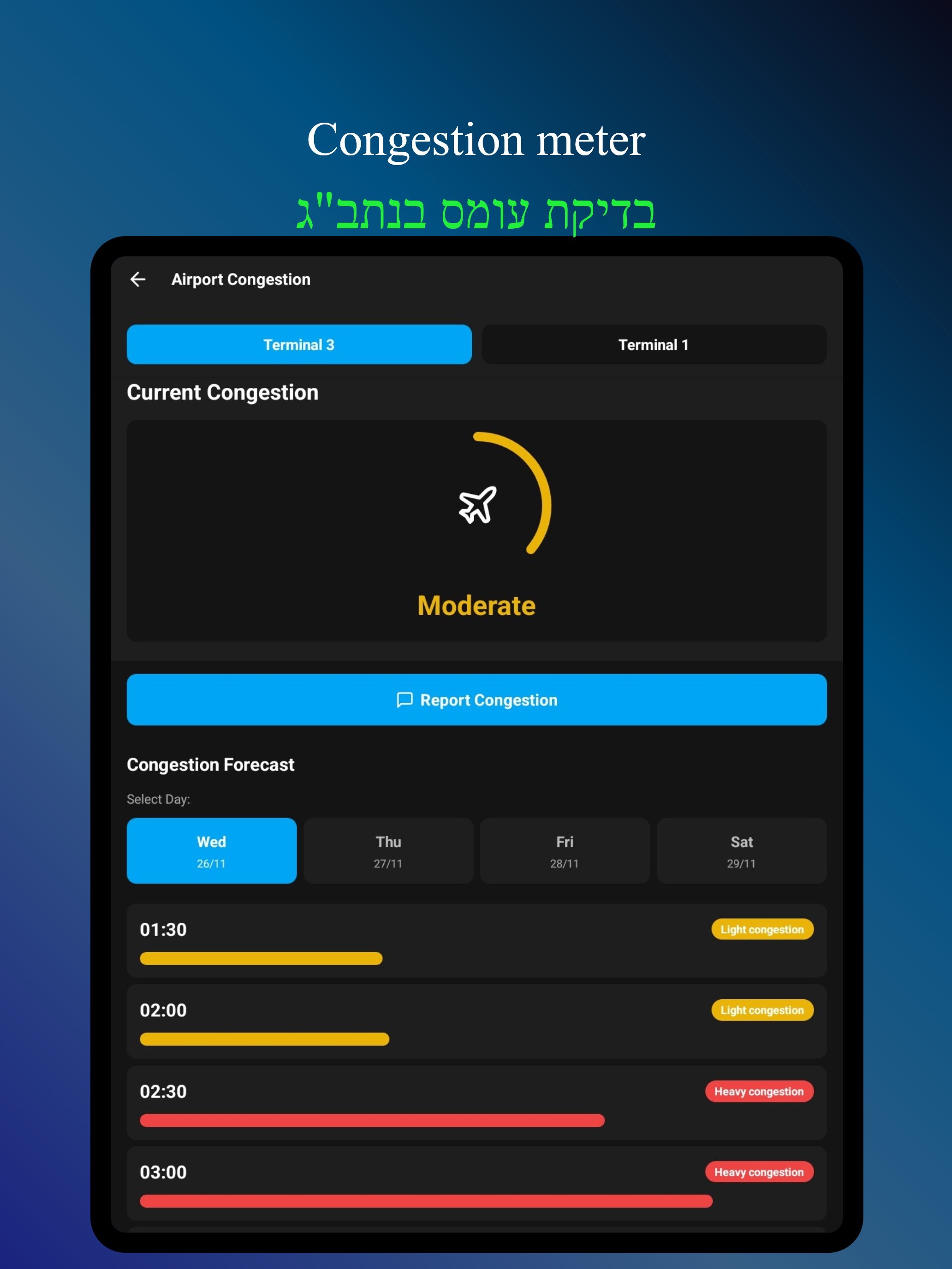 TLV Flights -  לוח טיסות