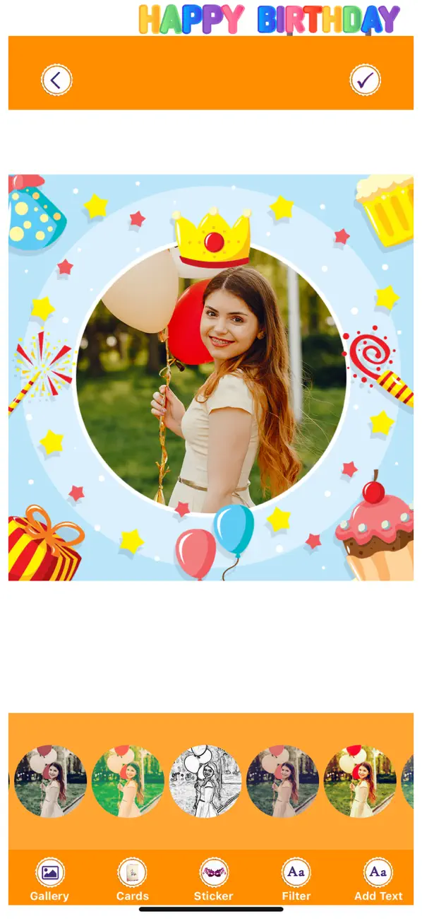 Screenshot #2 pour Happy B’day Frame - B'day Snap