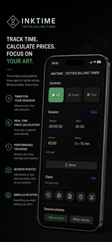 InkTime - Tattoo Billing Timer screenshot