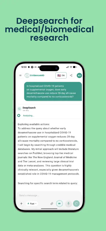 EvidenceMD: Medical AI Search screenshot 2 of 8