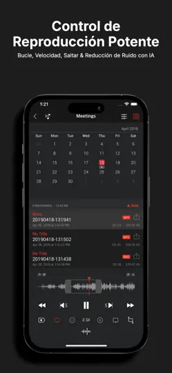 Captura de pantalla de Grabadora De Voz - SoundNote en iPhone 5