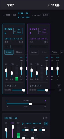Starlight DJ iPhone screenshot