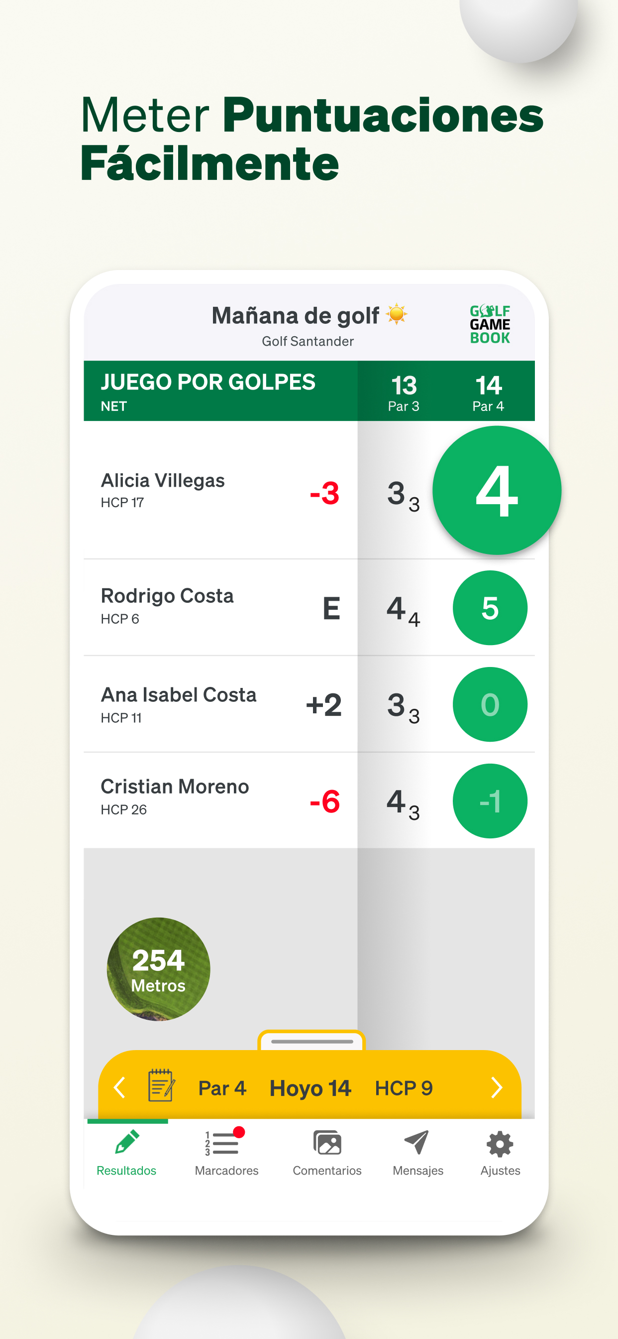 Golf GameBook Puntuación & GPS