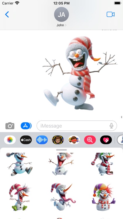 Silly Snowman Stickers screenshot-5