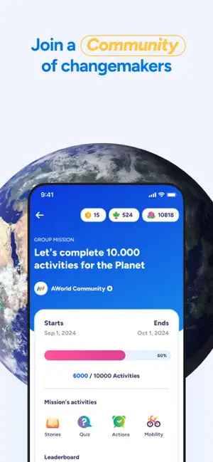 AWorld in support of ActNow screenshot 2