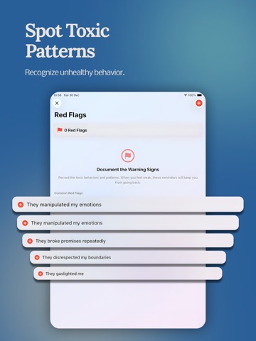 No Contact tracker Timer iPad screenshot