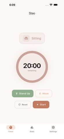 Stao: Standing Desk Reminder screenshot 1