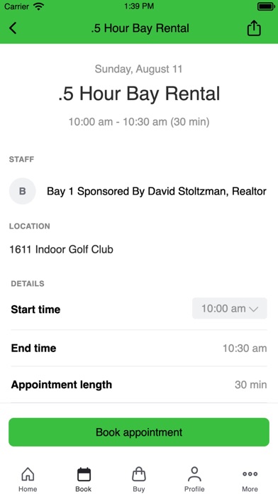 1611 Indoor Golf Club Screenshot