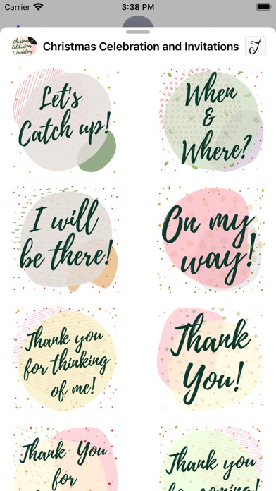 Christmas Season & Invitations Screenshot