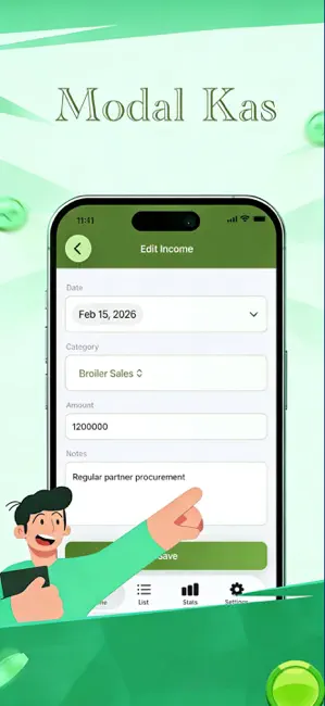 Modal Kas-Poultry Farm Revenue iPhone screenshot 1