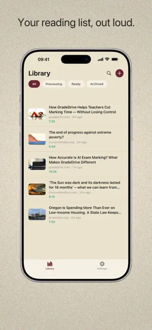 ArticleFM: Listen to Articles screenshot 1