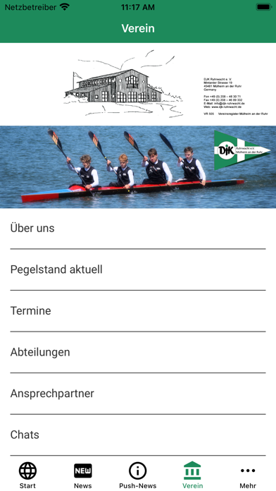 DJK Ruhrwacht e.V. Screenshot