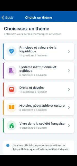 Examen CiviQCM screenshot 2