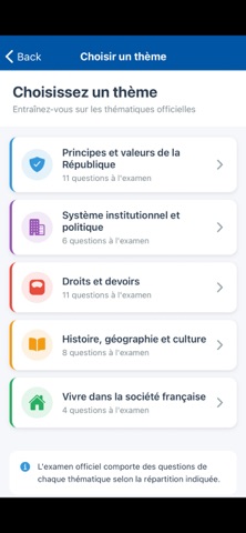 Examen CiviQCM Screenshot 2 of 6