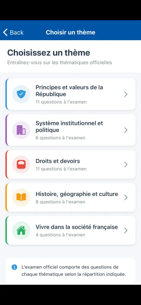 Examen CiviQCM screenshot 2
