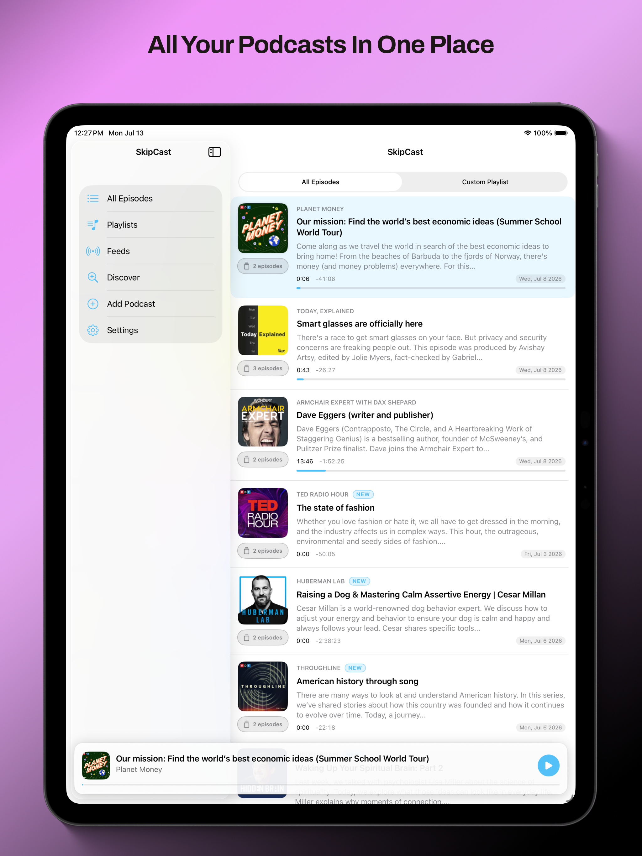 SkipCast: Podcast Player screenshot 9