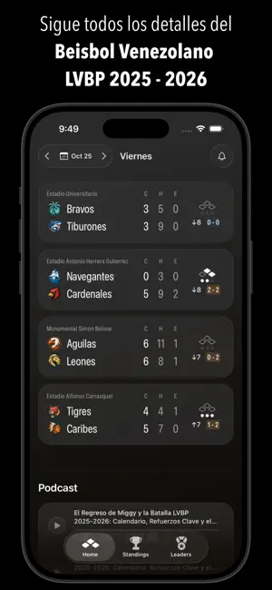Beisbol VE: Liga Venezolana screenshot 1