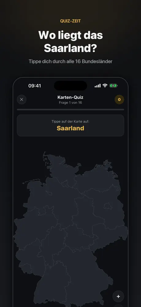 Deutschland Quiz: Bundesländer auf dem iPhone, Bildschirmfoto 5