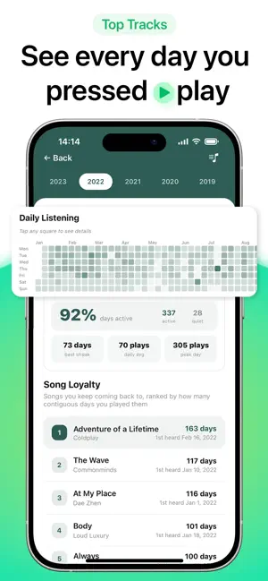Replayd: Music Stats Wrapped screenshot 3