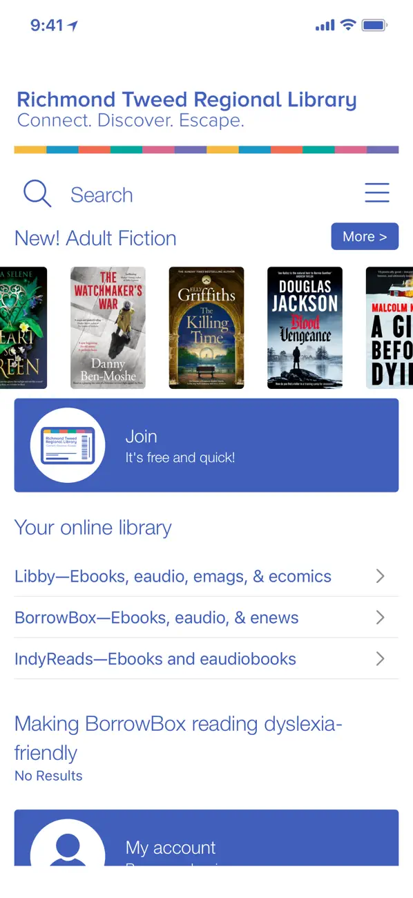 Screenshot #1 pour Richmond Tweed Library