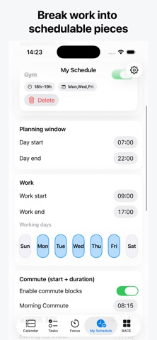 Balanced Planner screenshot