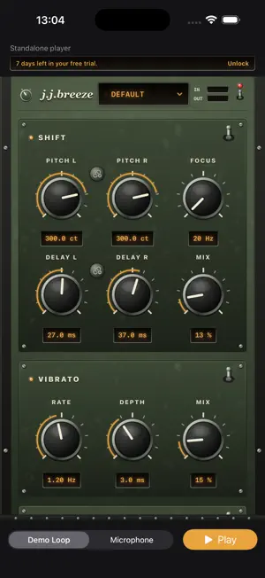 J.J.Breeze AUv3 Plugin screenshot 2