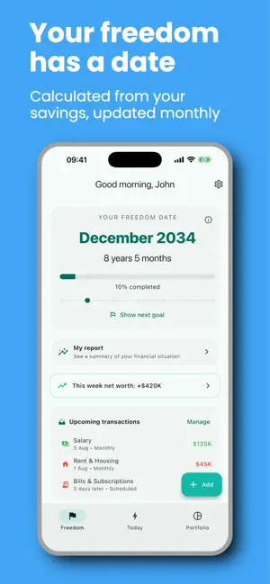 Freedom Date: FIRE Tracker screenshot 1
