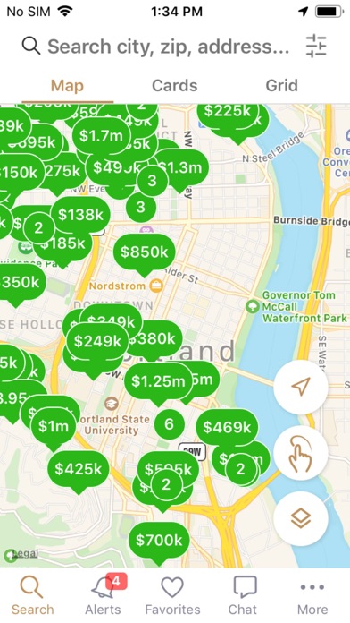 Portland Home Search Screenshot
