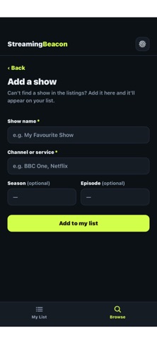 Streaming Beacon Screenshot 1 of 6