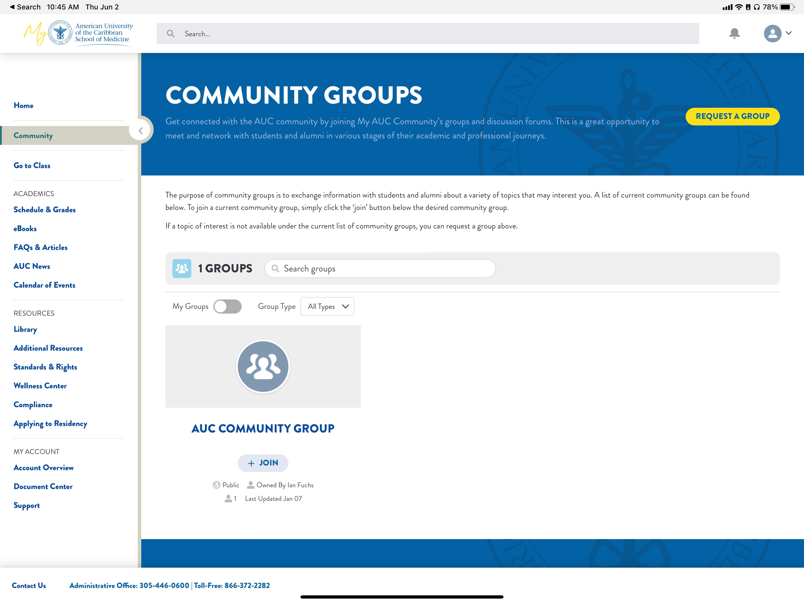 My AUC Med: Student Portal screenshot 5
