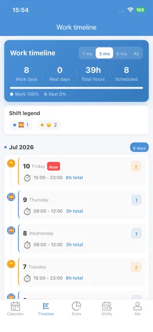 Shift Planner - Work Roster screenshot 2