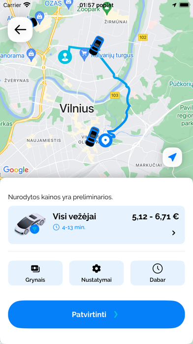 eTAKSI Screenshot