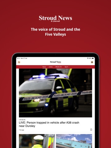 Stroud News and Journal iPad screenshot