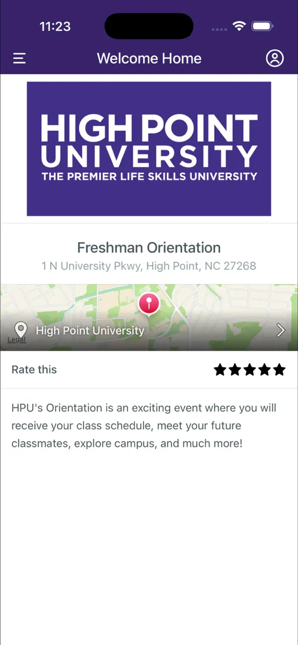 Screenshot #2 pour High Point University Guides