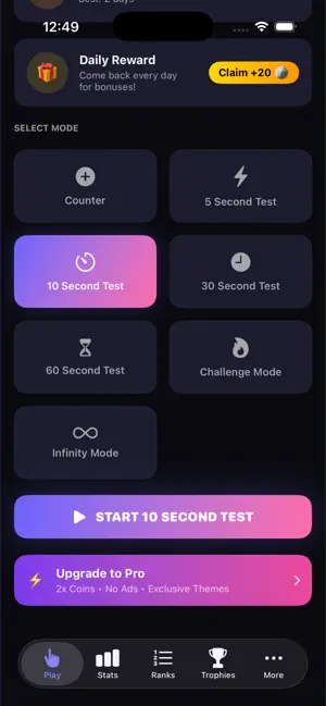 Taptic - Tap Speed screenshot 1