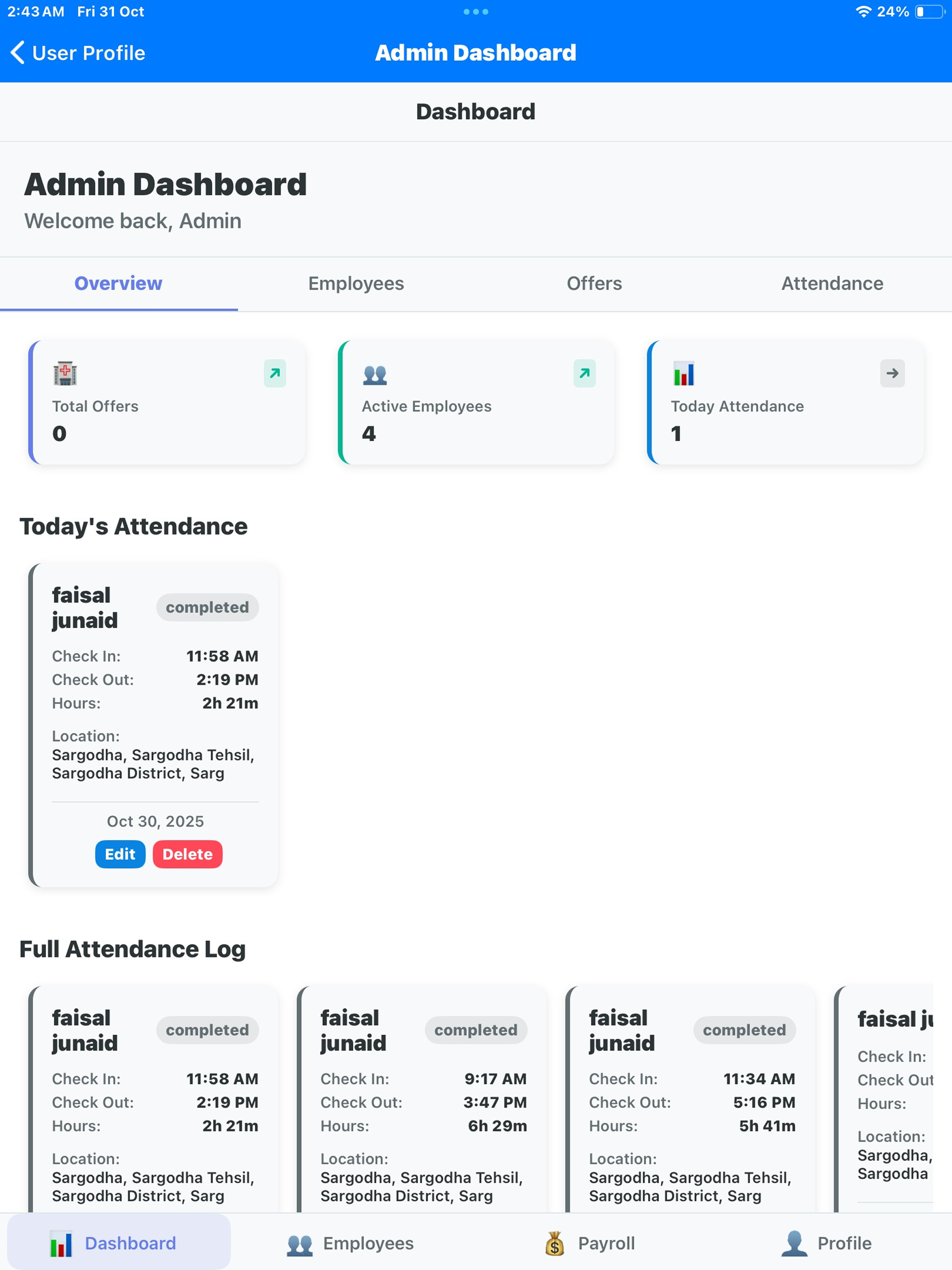 iMed Time Clock screenshot 18