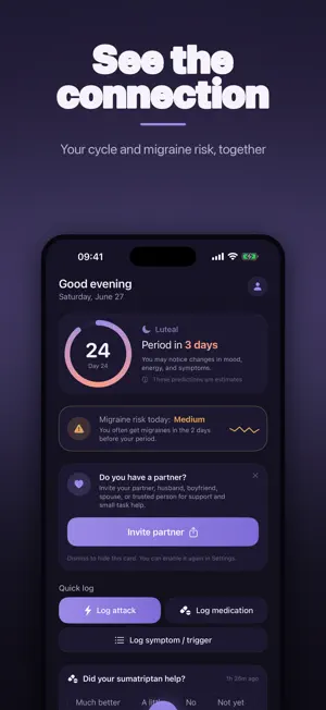 Oria: Migraine & Period screenshot 1