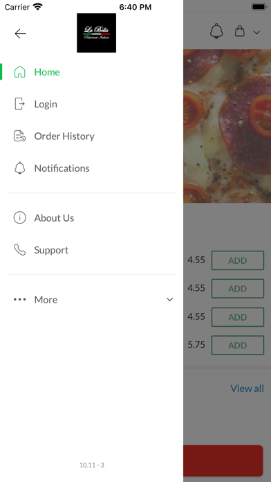 La Bella Ristorante Italiano. Screenshot